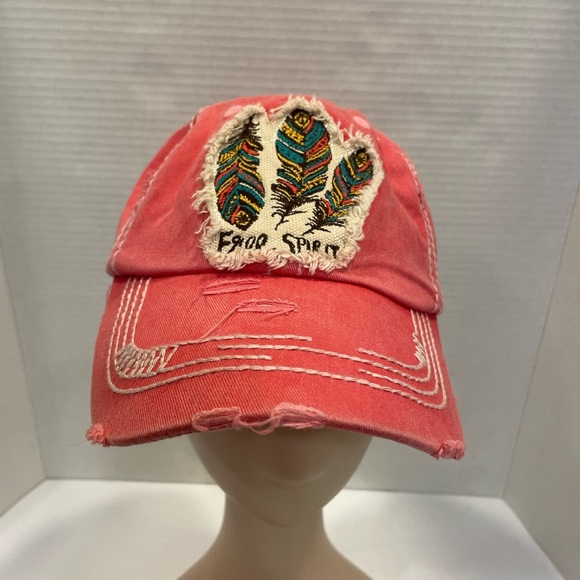 KBETHOS Vintage Feather Patch Distressed Baseball Cap Hat. - Picture 1 of 9
